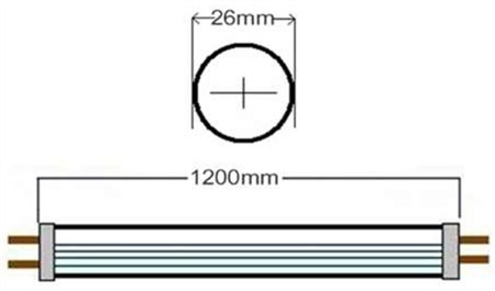 Panasonic-Panalight LTUB12T86KL Lámpara LED Tubo T8 G13 18W 6500K Nano Tecnología