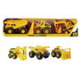 Funrise Caterpillar Pack 3 Vehículos Construcción 83360 Camión Volquete, Pala Cargadora, Excavadora