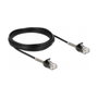 DeLOCK Cable de red RJ45 a RJ45 Cat.6A con protección contra dobleces 5 m Negro