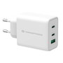 Conceptronic ALTHEA12W Cargador USB-C PD 3.0 65W con Tecnología GaN para MacBook, iPad, iPhone, Samsung Galaxy y más, Color Blanco