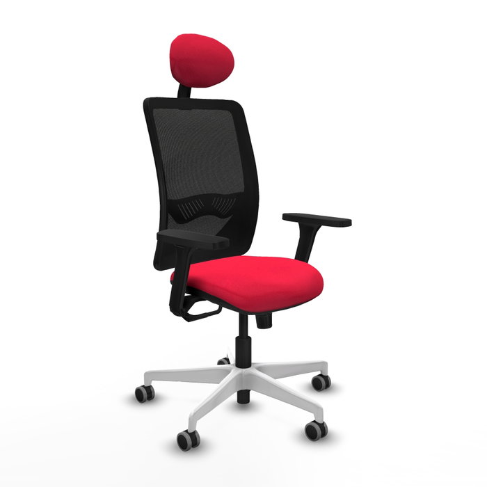 PIQUERAS Y CRESPO Silla de oficina Zulema con mecanismo Sincro, Rojo y Negro PIQUERAS Y CRESPO Silla de oficina Zulema con mecanismo Sincro, Rojo y Negro