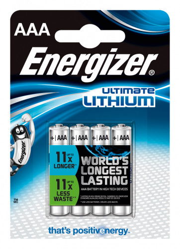 Energizer Pilas Litio AAA L92 Ultimate Blister 4 Unidades
