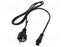 POS Cable de alimentación H03VV-F 3x0,75mm2 CEE 7/7 a IEC C5 1,5m