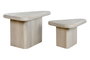 DKD Home Decor Set de 2 Mesas de Centro de Mango 98x51x47