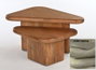 DKD Home Decor Set de 2 Mesas de Centro de Mango 98x51x47