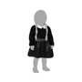 Disfraz Fantasma Bebé Niña Negro con Vestido y Cintas de Encaje 6-12 Meses