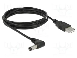 DeLOCK 85588 Cable de alimentación USB A a DC 5,5 x 2,5 mm 90° 1,5 m