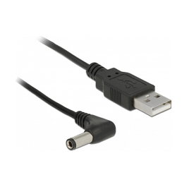 DeLOCK 85588 Cable de alimentación USB A a DC 5,5 x 2,5 mm 90° 1,5 m