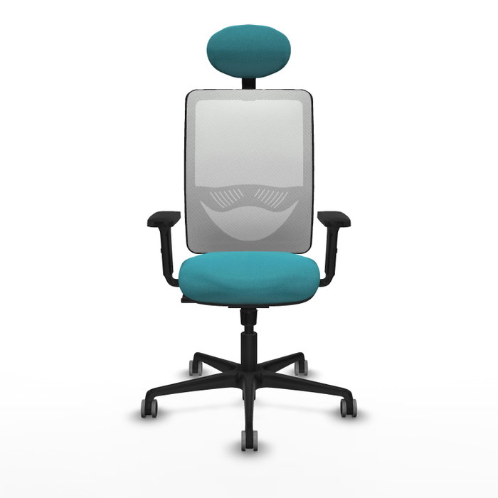 PIQUERAS Y CRESPO Silla de oficina Zulema con Mecanismo Sincro, Turquesa y Blanco PIQUERAS Y CRESPO Silla de oficina Zulema con Mecanismo Sincro, Turquesa y Blanco