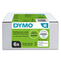DYMO Etiquetas LabelWriter Multiuso 32 x 57 mm Blanco Pack de 6 Rollos