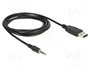 DeLOCK Convertidor USB 2.0 tipo A a Serial TTL con conector de 3,5 mm de 1,8 m