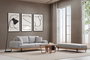 Atelier Del Sofa Sofá de 3 Plazas Eti Oak 3 Seater - Gris
