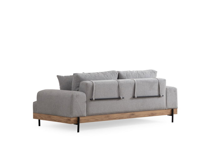 Atelier Del Sofa Sofá de 3 Plazas Eti Oak 3 Seater - Gris
