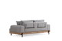 Atelier Del Sofa Sofá de 3 Plazas Eti Oak 3 Seater - Gris