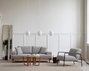 Atelier Del Sofa Sofá de 3 Plazas Eti Oak 3 Seater - Gris