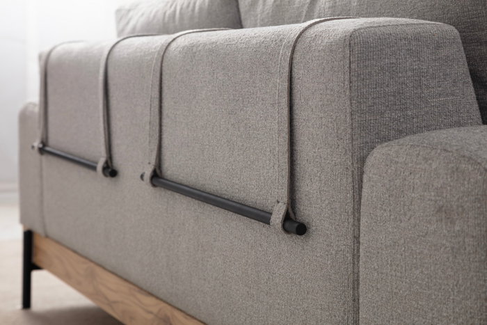 Atelier Del Sofa Sofá de 3 Plazas Eti Oak 3 Seater - Gris