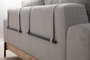 Atelier Del Sofa Sofá de 3 Plazas Eti Oak 3 Seater - Gris
