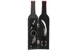 DKD Home Decor VINO SET 6 ABS INOX Negro