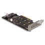 DeLOCK Tarjeta Expansión PCIe x8 a 2 x NVMe M.2 Interno - Bifurcación, Factor de Forma Low Profile, PCIe 4.0, Compatible Windows 10/11