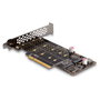 DeLOCK 89837 Tarjeta PCI Express x8 a 2 x NVMe M.2 Key M con Bifurcación