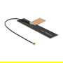 DeLOCK Antena LTE PCB Interna 88982, I-PEX MHF I, 0.5-2.0 dBi, Banda 0.791-0.96 / 1.71-2.17 / 2.5-2.7 GHz, con Cable de 15 cm y Montaje por Adhesión