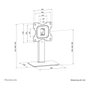Neomounts DS45-430BL12 Soporte de mesa para TV 23-43 pulgadas Negro
