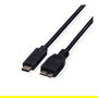 ROLINE 11.02.9006 Cable USB 3.2 Gen 1 C a Micro-USB B Macho/Macho Negro 1m