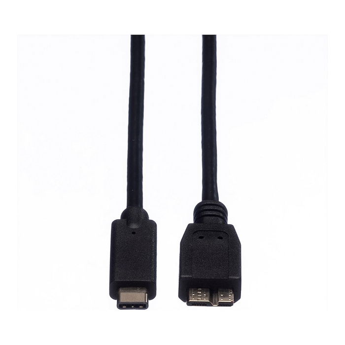 ROLINE 11.02.9006 Cable USB 3.2 Gen 1 C a Micro-USB B Macho/Macho Negro 1m