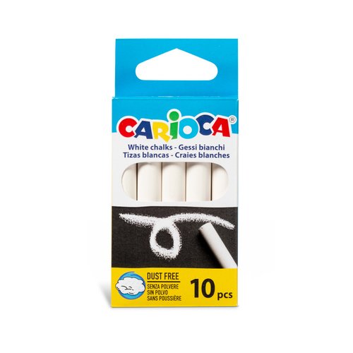 Tizas Blancas Carioca Caja De 10 Tizas Blancas Carioca Caja De 10
