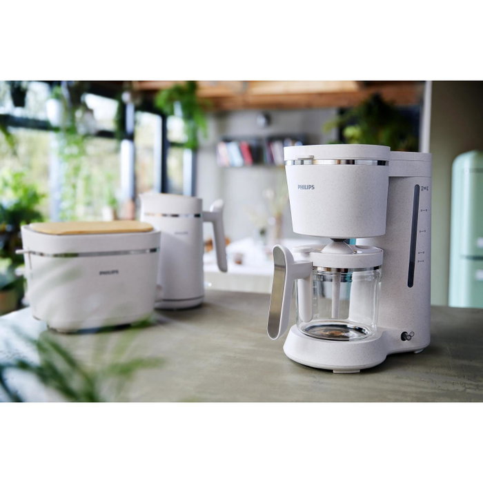 Philips Cafetera de filtro Series 5000 Eco Edition HD5120/00 Blanco mate Philips Cafetera de filtro Series 5000 Eco Edition HD5120/00 Blanco mate