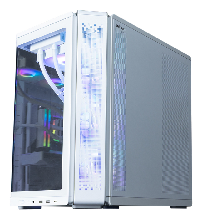 Zalman P60 WHITE Carcasa de Ordenador Midi Tower Blanco ATX, Mini-ITX