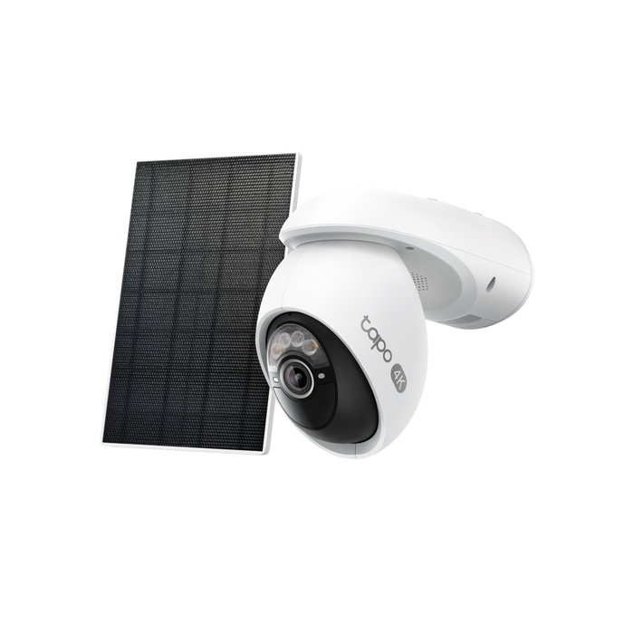 Tp-Link Tapo C660 Kit Cámara Videovigilancia 4K Solar Visión Nocturna Color Detección IA 360° Batería Recargable