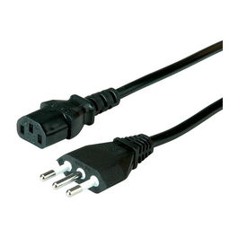 VALUE 19.99.2072 Cable de Alimentación IT Macho/Hembra Negro 1.8m C13/CEI 23-50