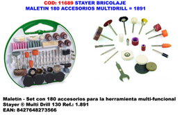 STAYER Maletín 180 Accesorios Multidrill