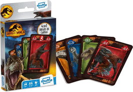 Juego Cartamundi Shuffle Fun 4 In 1 Jurassic World