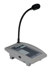 4EVAC Estación de micrófono de evacuación con pantalla táctil, gestión de mensajes y fuentes para sistemas de 255 zonas