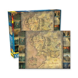 Aquarius El Señor de los Anillos Puzzle Map (1000 piezas) inevitable