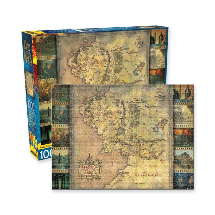 Aquarius El Señor de los Anillos Puzzle Map (1000 piezas) inevitable Aquarius El Señor de los Anillos Puzzle Map (1000 piezas) inevitable