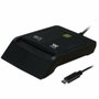Woxter PE26-200 Lector de DNI electrónico y tarjetas inteligentes USB Tipo-C con adaptador Negro