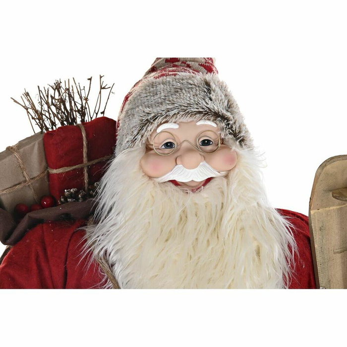 Adorno Navideño DKD Home Decor Papá Noel Rojo Gris PVC Madera 60 x 50 x 124 cm Adorno Navideño DKD Home Decor Papá Noel Rojo Gris PVC Madera 60 x 50 x 124 cm