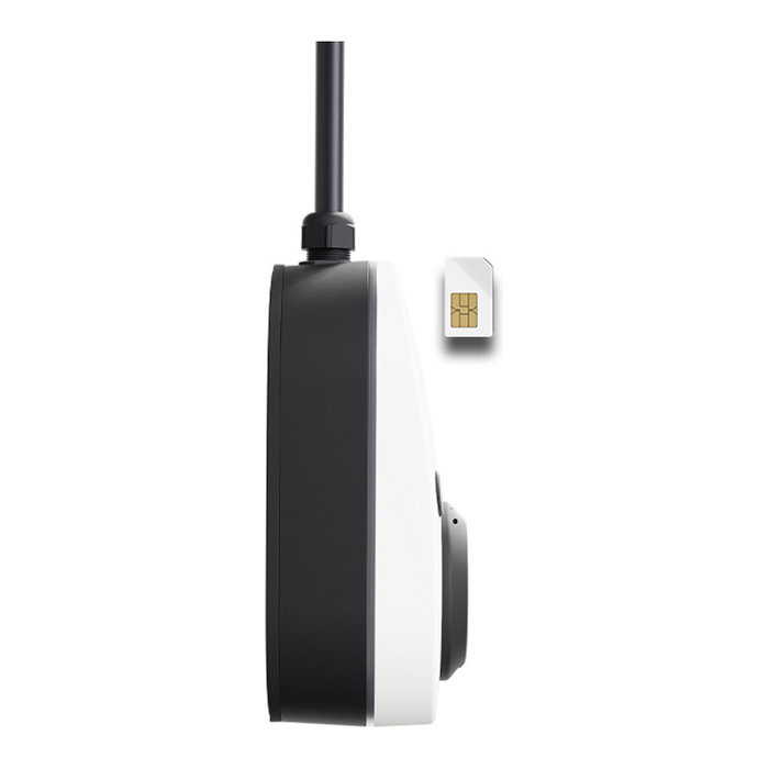 Go-eCharger go-e Charger Gemini 2.0 22 kW 32A Trifásico para Pared Tipo 2 con eSIM y Wifi Blanco y Negro