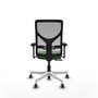 PIQUERAS Y CRESPO Silla de oficina Motilla con mecanismo Sincro/Traslack, Verde y Gris