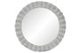 DKD Home Decor Espejo de Mimbre Trenzado Blanco 63x63 cm