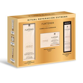 Rene Furterer RITUAL ABSOLUE KERATINE ESTUCHE 3 pz Champú y Tratamiento Reparador Cabello Dañado