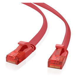 Helos Patchkabel Cat.6 Ultraflach U/UTP AWG 32 Rojo 7,5m