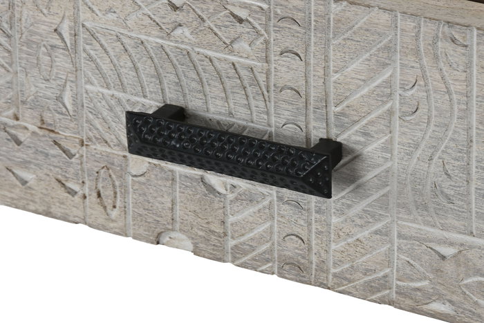 DKD Home Decor Consola Indio Blanco, 120 x 33 x 76 cm, Mango y Metal DKD Home Decor Consola Indio Blanco, 120 x 33 x 76 cm, Mango y Metal