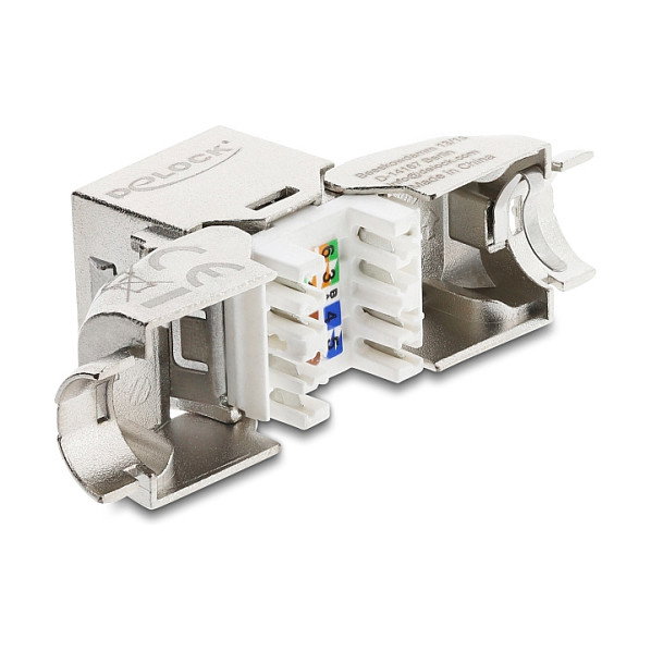 DeLOCK 90797 Módulo Keystone RJ45 Cat.6A blindado con ángulo de 90°