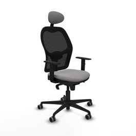 PIQUERAS Y CRESPO Silla de oficina Jorquera Gris y Negra