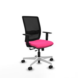 PIQUERAS Y CRESPO Silla de oficina Haches Rosa y Negro