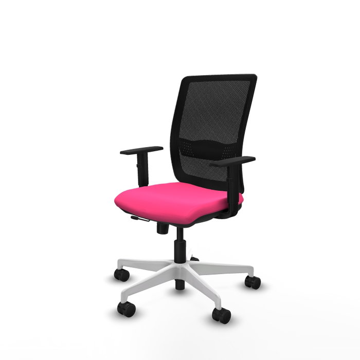 PIQUERAS Y CRESPO Silla de oficina Haches Rosa y Negro